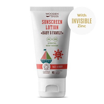 WoodenSpoon - Opalovací tělové mléko Baby & Family SPF 50